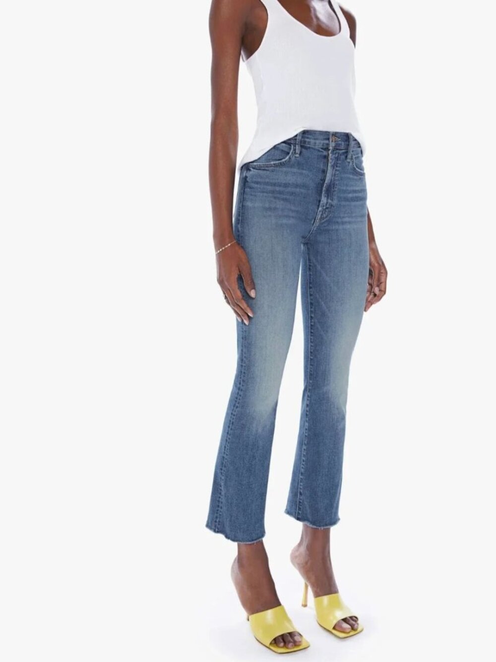 MOTHER Women's Dark Blue Flare Jeans - Picture 2 of 11